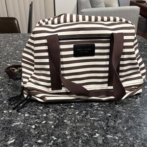 Henri Bendel Centennial Stripe Weekender Bag
